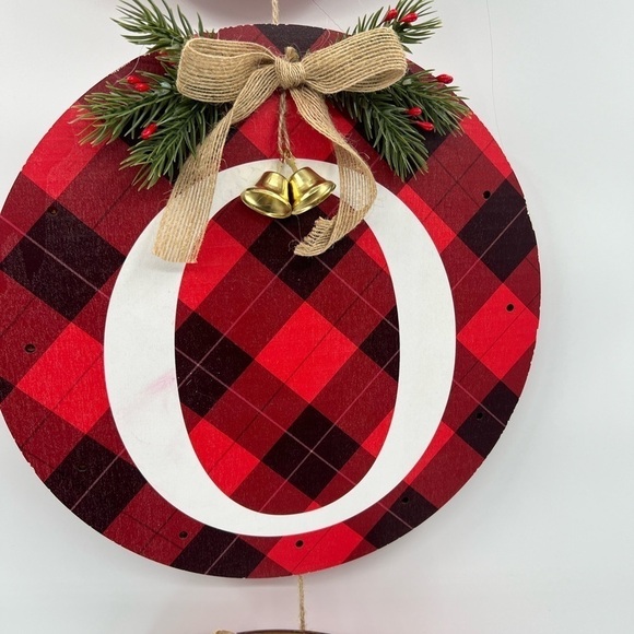 3-Piece Christmas Wreath Decoration Set, JOY - Picture 3 of 10